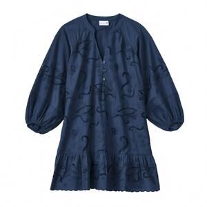 NEW CARTOLINA NANTUCKET women's mini selwin mini dress in navy